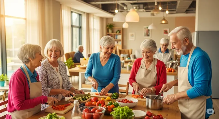 Personas Senior en un Coliving