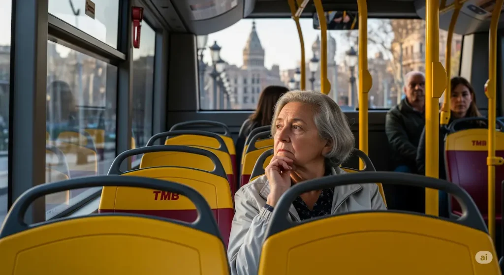 Mujer senior utilizando la tarjeta rosa