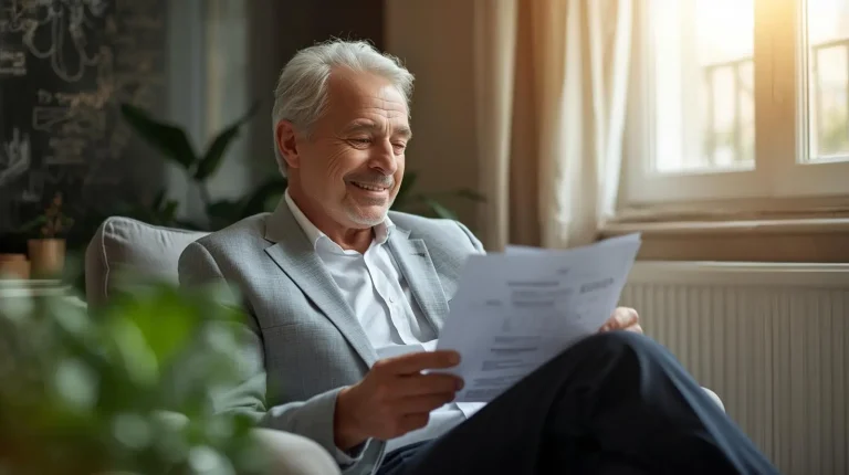 Senior en su hogar disfrutando de ingresos extra gracias a la renta vitalicia inmobiliaria