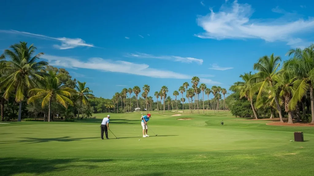 Jugadores de golf en una competición de Florida